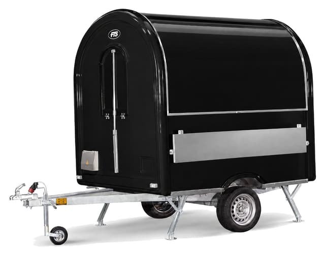 Food-Truck-Anhänger AIR 220 in Schwarz, 750 kg zulässiges Gesamtgewicht, Führerschein Klasse B