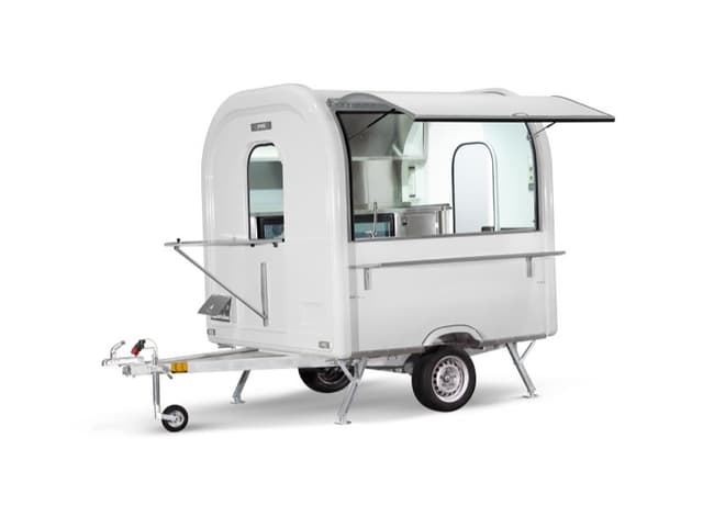 Remorque bar mobile Barista+ blanche, format AIR 220