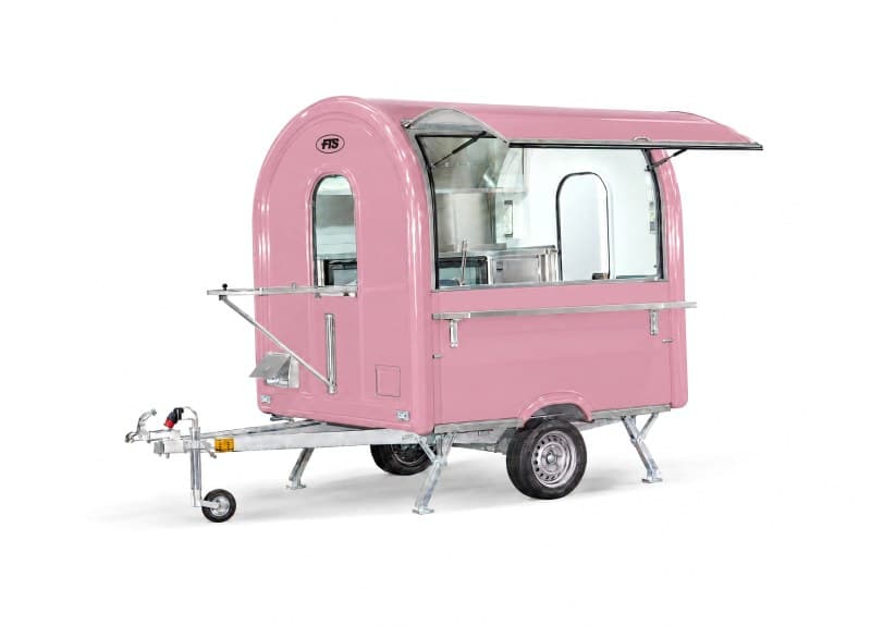 Kaffee- und Baranhänger Barista in Rosa, Format AIR 220