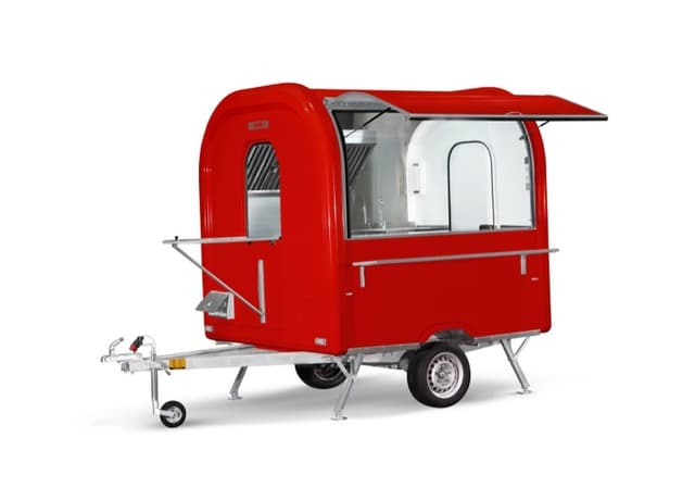 Remorque food truck Chef+ rouge, format AIR 220
