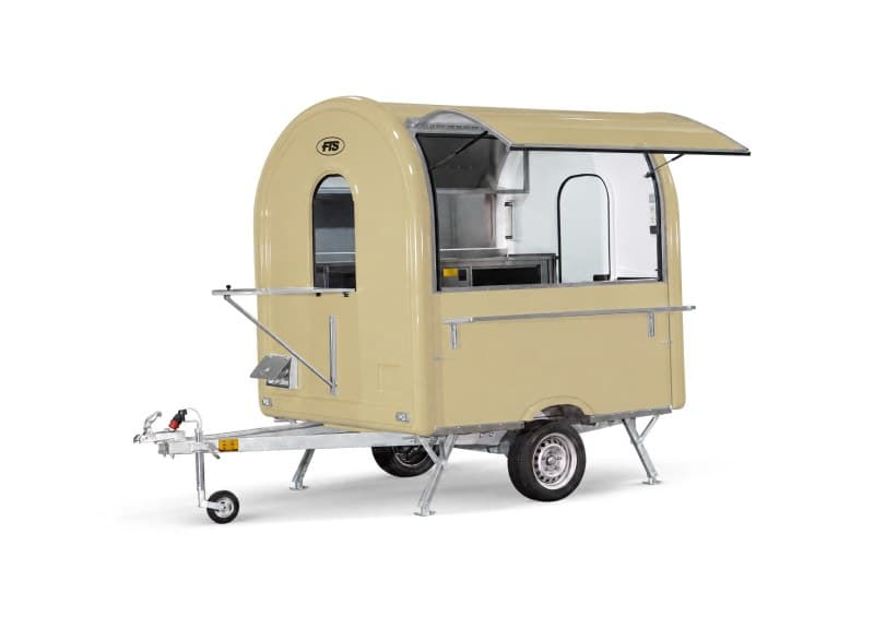 Remorque food truck L’Essentiel beige, format AIR 220
