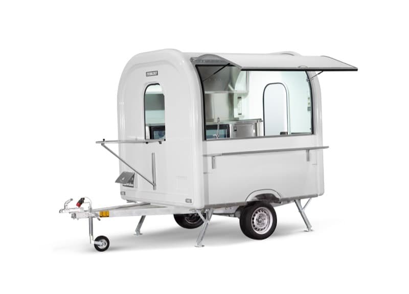 Remorque bar mobile Barista+ blanche, format AIR 220