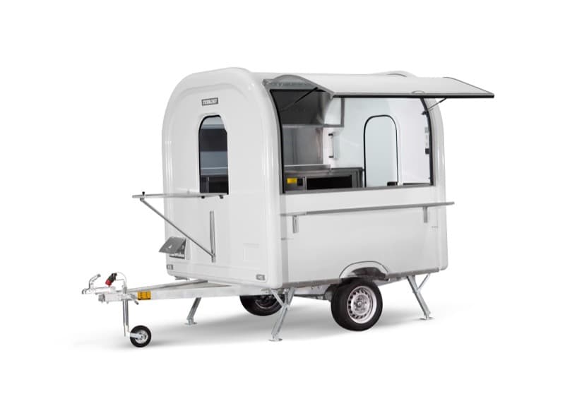 Remorque food truck Essentiel blanche, format AIR 220