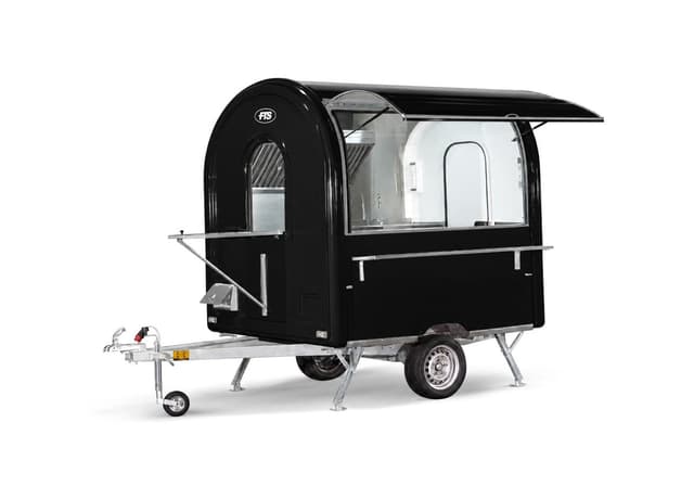 Food-Truck-Anhänger Chef+ in Schwarz