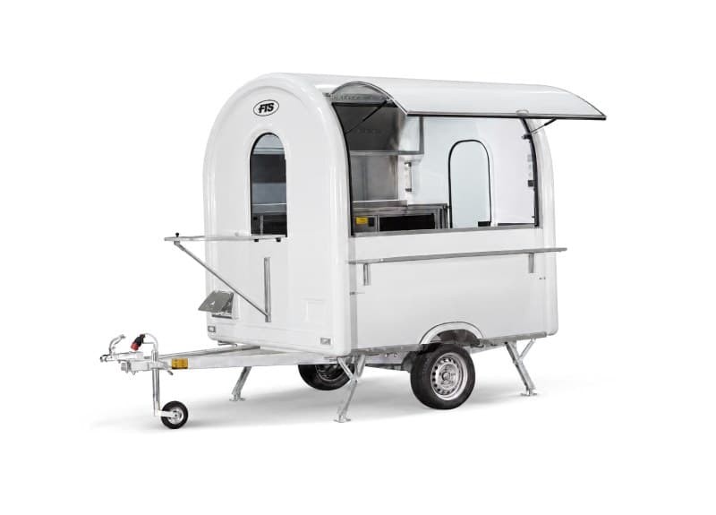 Food-Truck-Anhänger L’Essentiel in Weiß, Format AIR 220