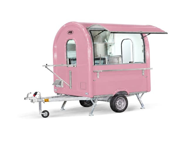 Kaffee- und Baranhänger Barista in Rosa, Format AIR 220